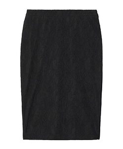 Stretch Lace Midi Skirt