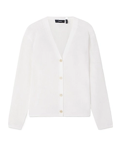 Pointelle-Knit Cardigan