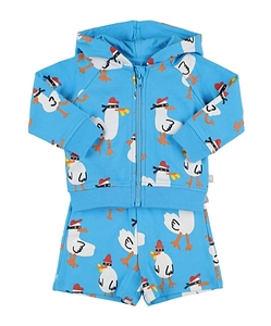 Sweatshirt And Shorts Set