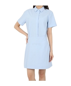 Short-Sleeved A-Line Dress