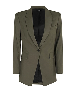 Single-Breasted Wool Blazer