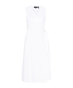 Sleeveless Wrap Midi Dress