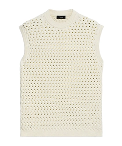 Theory Cable-Knitted Sleeveless Vest