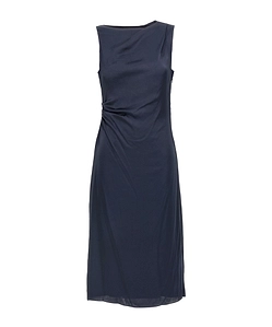 Theory Crinkled Satin Midi Dress