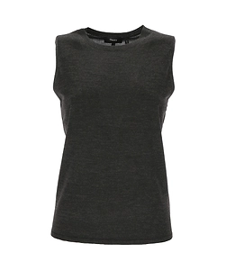 Theory Crewneck Ribbed Knit Vest