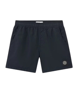 Stone Island Junior Logo Patch Drawstring Swim Trunks