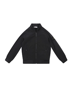 Stone Island Junior Logo Patch Zip-Up Coat
