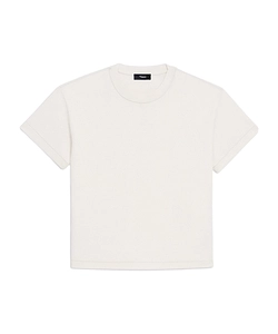 Theory Double-Knit Jersey Short-Sleeve Sweatshirt