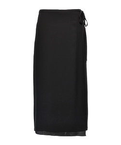 Theory Flared Hem Wrapped Midi Skirt