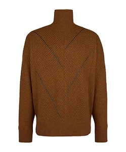 Tod's Chevron Turtleneck Knitted Sweater