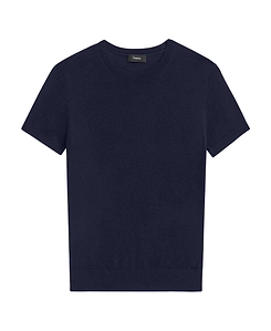 Theory Fine-Knit Crewneck T-Shirt