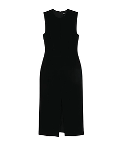 Theory Front Slit Sleeveless Midi Dress