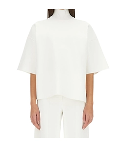 Theory High Neck Straight Hem Top