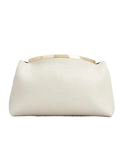 Tod's Magenta Chain Strap Clutch Bag