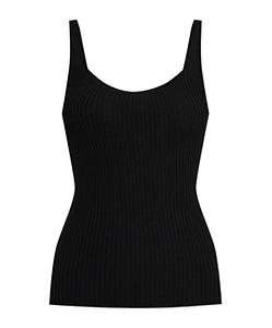 Theory Ribbed-Knit Sleeveless Tank Top