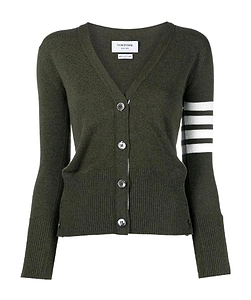4-Bar Classic V-Neck Cardigan