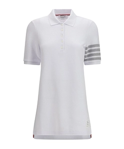 Thom Browne Striped Piqué Polo Dress