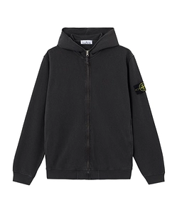 Stone Island Logo Patch Zipped Hoodie