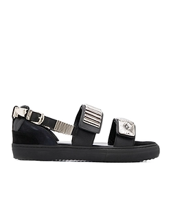 Embossed Strappy Sandals