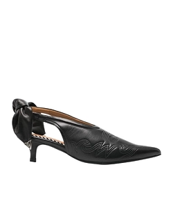 Toga Pulla Bow-Detail Pointed Toe Pumps