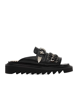 Chain Open-Toed Slippers