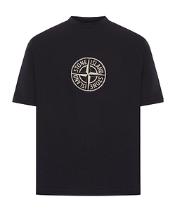 Stone Island Compass Printed Regular-Fit T-Shirt
