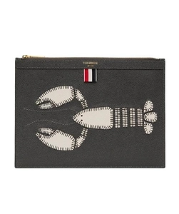 Lobster-Appliqué Clutch Bag