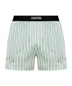 Striped Logo-Waistband Boxers