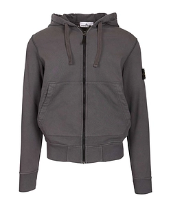 Stone Island Zip-Up Drawstring Hoodie
