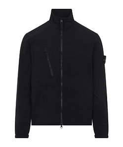 Stone Island Logo Patch Zip-Up Jacket