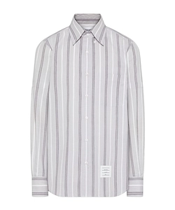 Thom Browne Madras Armband Striped Shirt