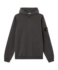 Stone Island Garment Dyed Hooded Sweatshirt