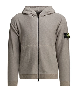Stone Island Logo Patch Zip-Up Jacket