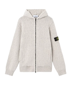 Loose-Fit Zip-Up Hooded Jumper