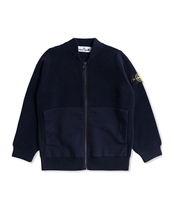 Stone Island Junior Zip-Up Knitted Jacket