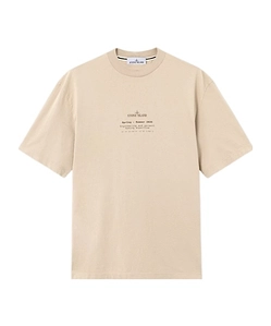 Stone Island Logo Printed Crewneck T-Shirt