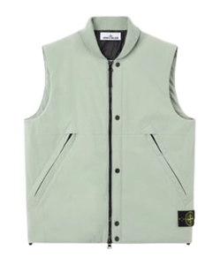Stone Island Logo Patch Zipped Vest