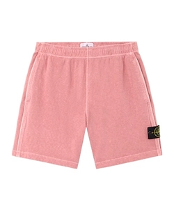 Stone Island Logo Patch Old Effect Shorts