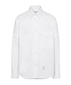 Opique Double Needle Armband Oversized Collar Shirt