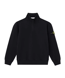Mock-Neck Half-Zip Sweatshirt