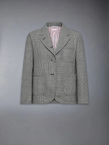 Plaid Wool Suit Jacket
