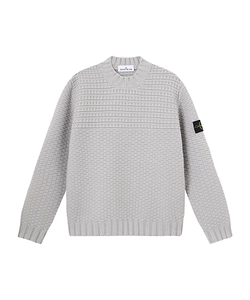 Mock Neck Sweater With Wide Ribbed Trims