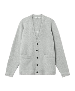 Oversized-Fit Raglan V-Neck Cardigan