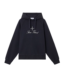 Oversized-Fit Raglan Hooded Sweatshirt