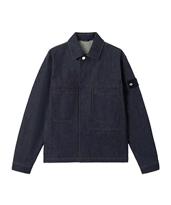 Stone Island Logo Patch Denim Jacket