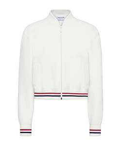 Thom Browne Striped Trim Zip-Up Jacket