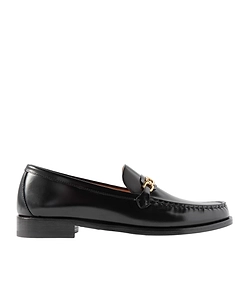 Embellished Leather Loafers