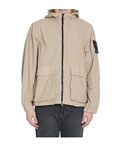 Stone Island Logo Patch Zip-Up Jacket