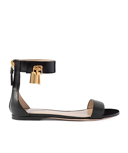 Embellished Leather Sandals