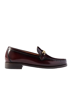 Embellished Leather Loafers
